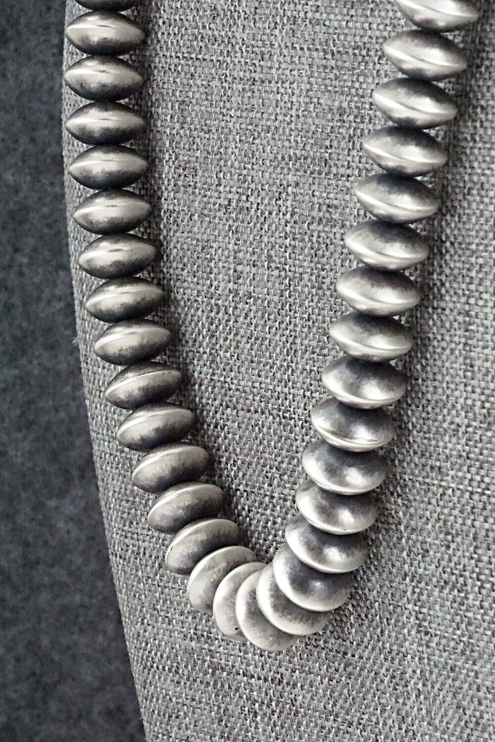 Sterling Silver Navajo Pearl Necklace - Bryannen Halwood