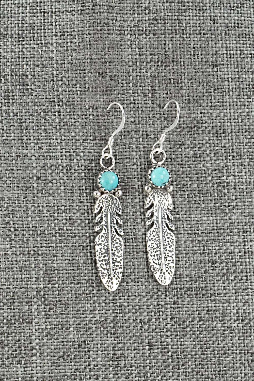 Turquoise & Sterling Silver Earrings - Adelarae Yazzie
