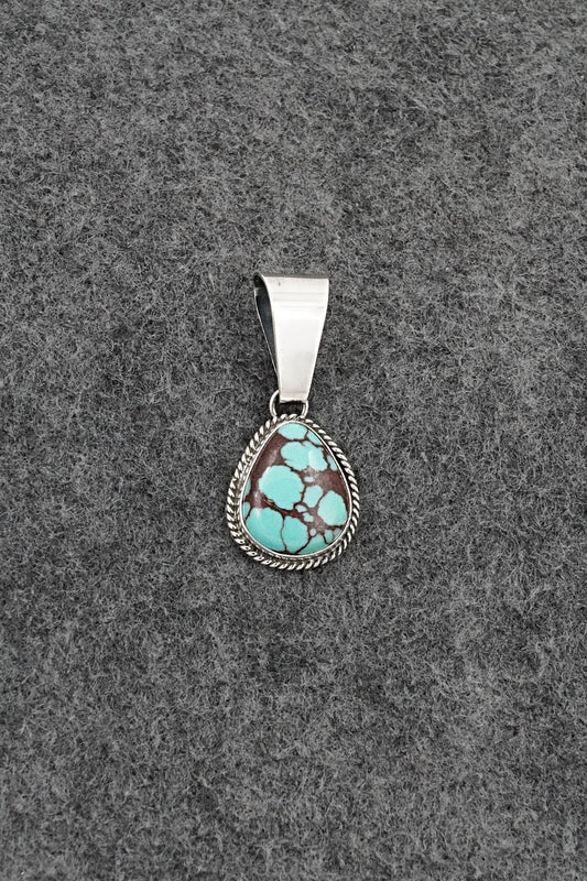 Turquoise & Sterling Silver Pendant - Eugene Gruber