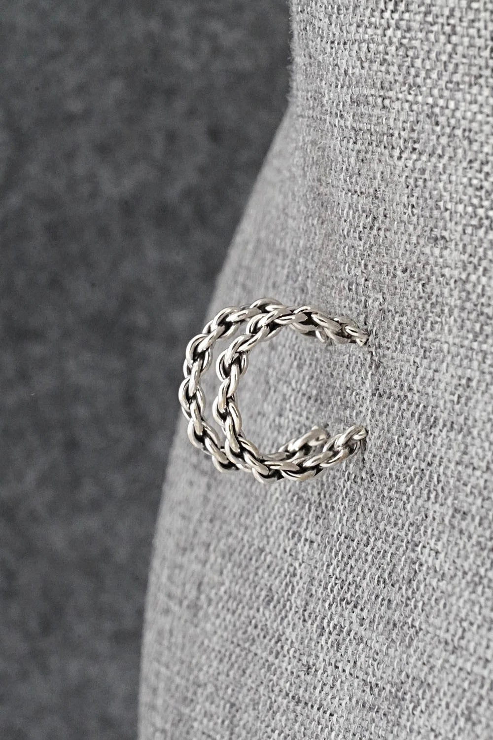 Sterling Silver Hoop Earrings - Elaine Tahe