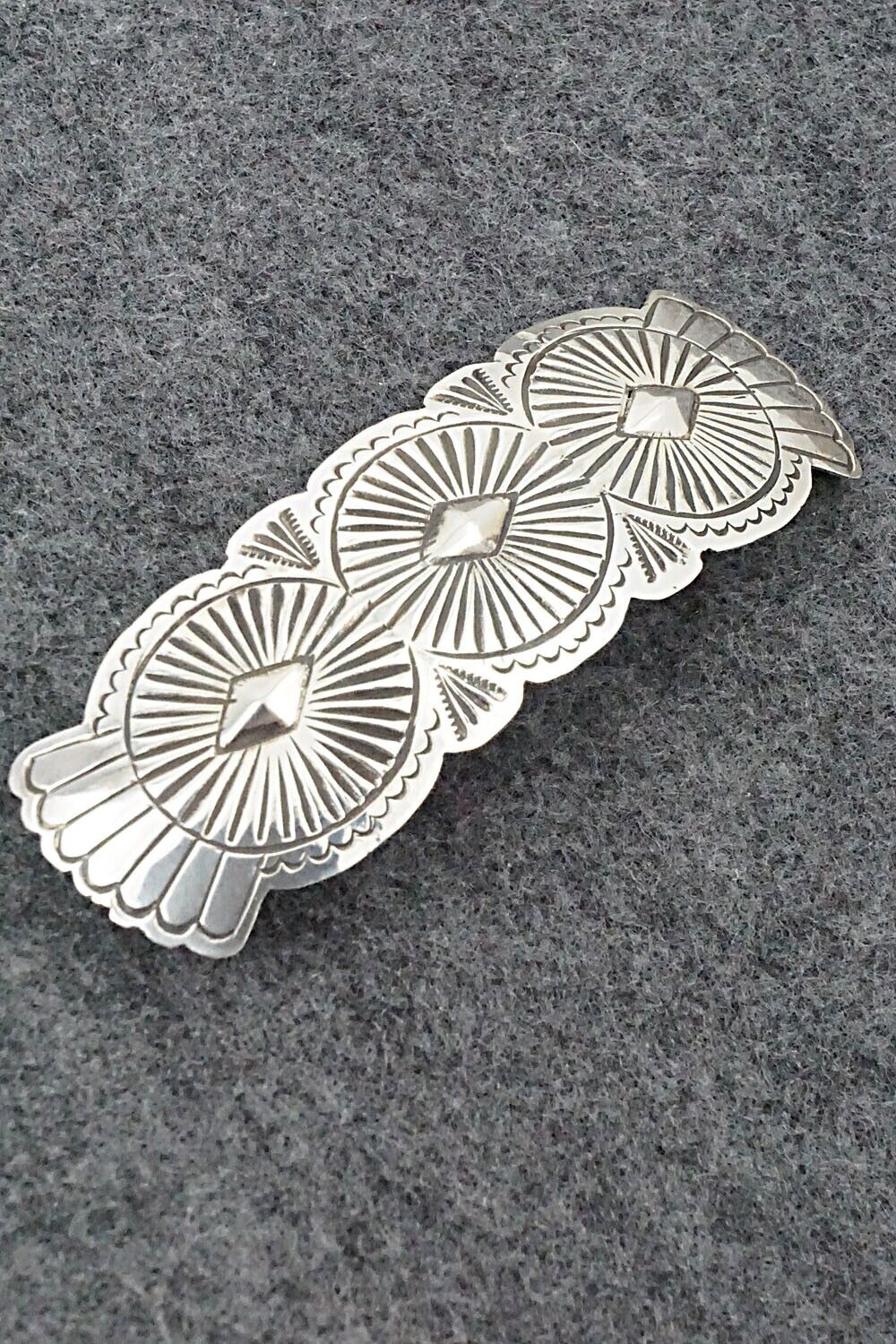 Sterling Silver Hair Barrette - Arlene Soce