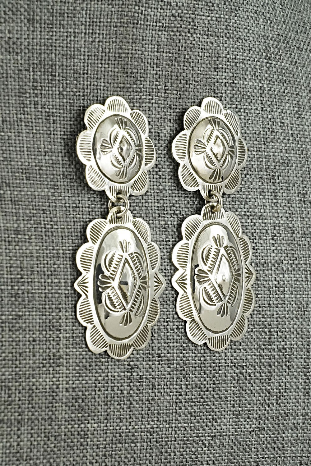 Sterling Silver Earrings - Bertha Begay