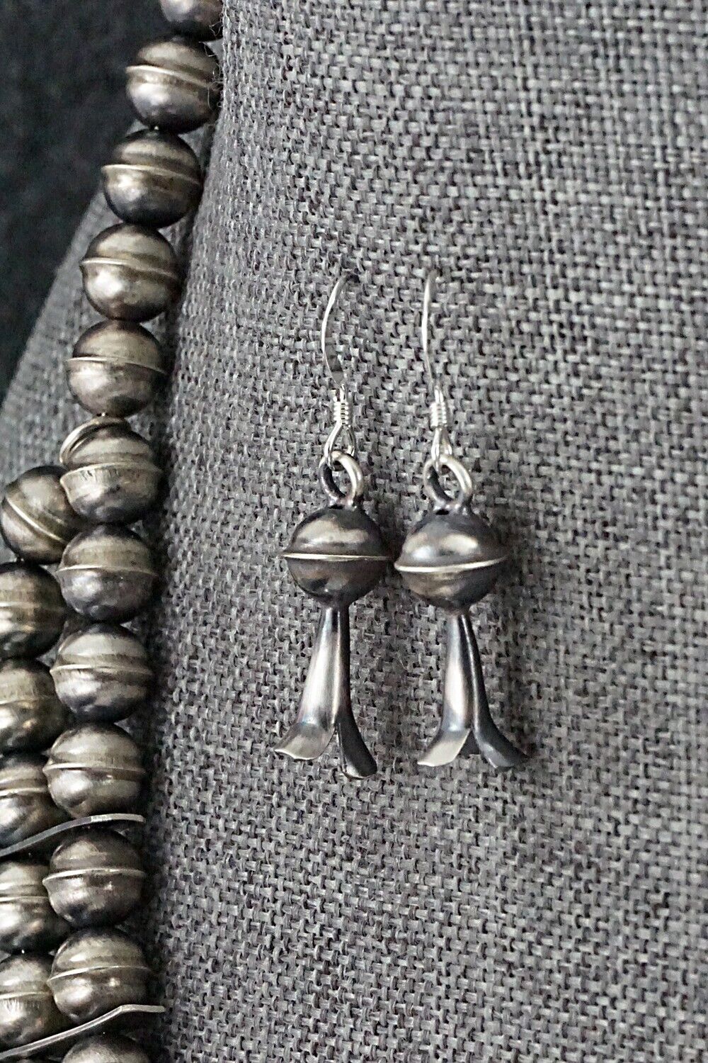Turquoise & Sterling Silver Squash Blossom Set - Phil Garcia