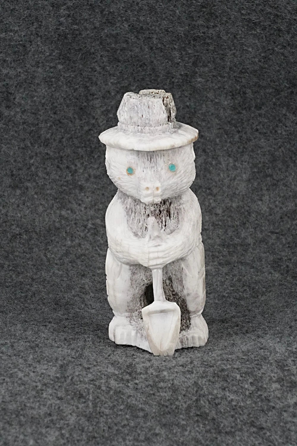 Smokey Bear Zuni Fetish Carving - Chris Peina