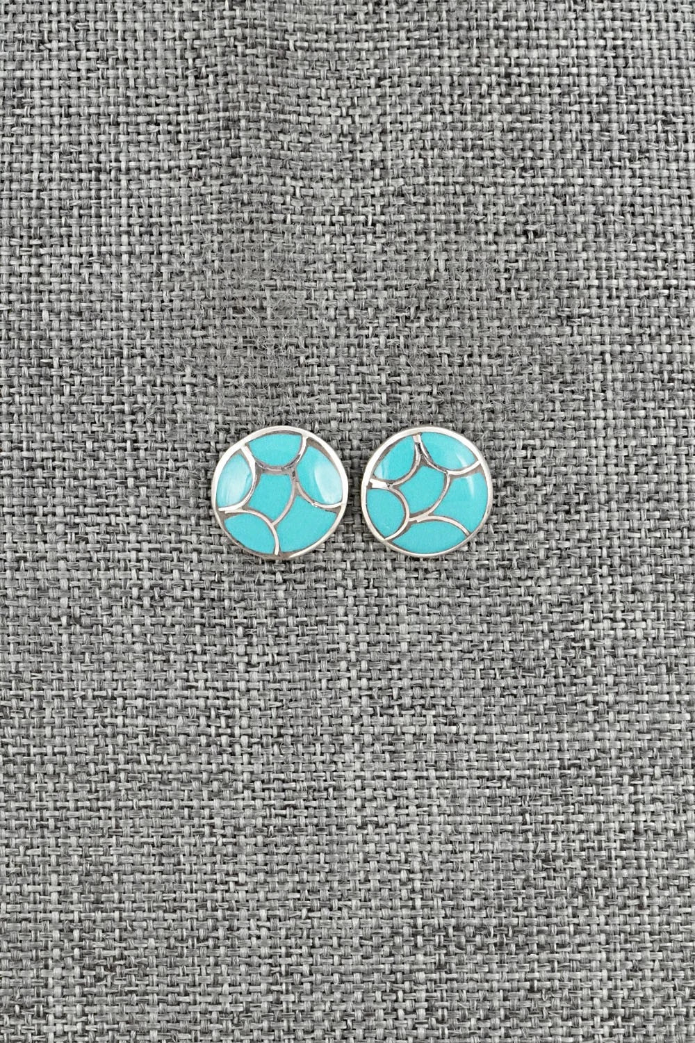 Turquoise & Sterling Silver Earrings - Orena Leekya