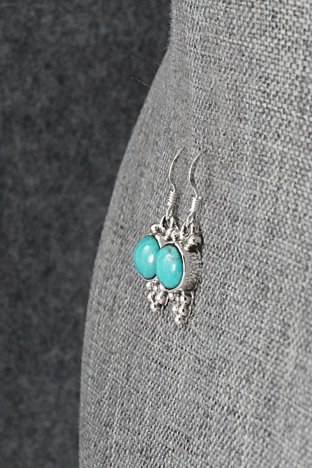 Turquoise & Sterling Silver Earrings - Isabell Yazzie