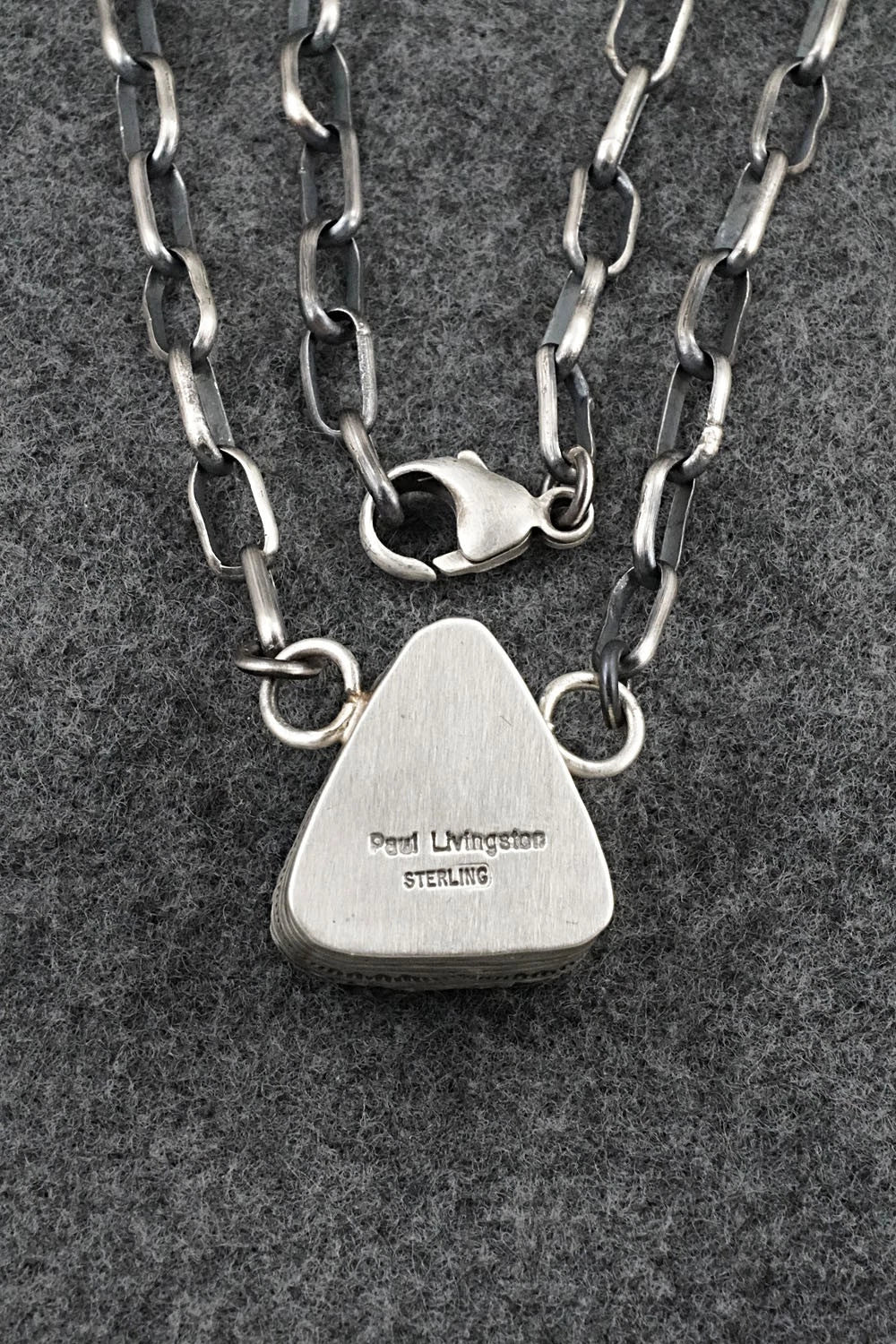 Turquoise & Sterling Silver Necklace - Paul Livingston