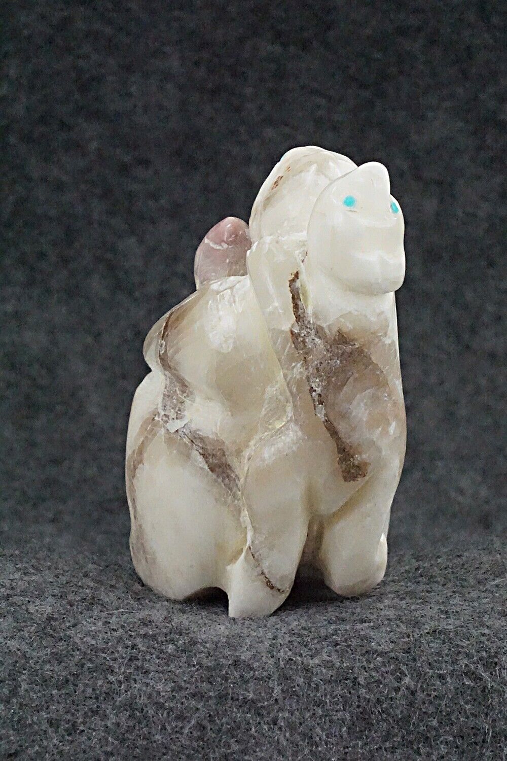 Bear with Cub Zuni Fetish Carving - Ariane Quam