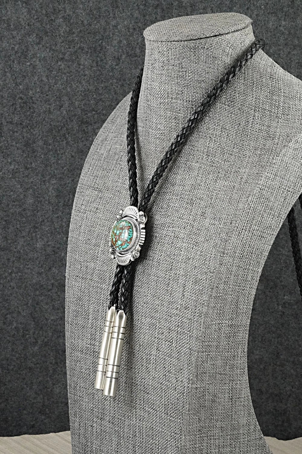 Turquoise & Sterling Silver Bolo Tie - Bob Becenti