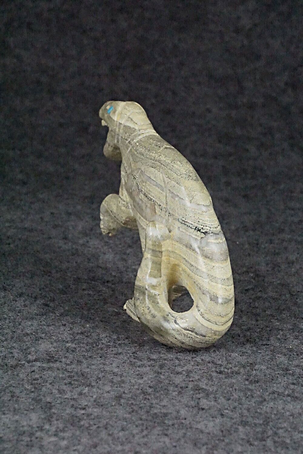 T-Rex Dinosaur Zuni Fetish Carving - Cody Nastacio