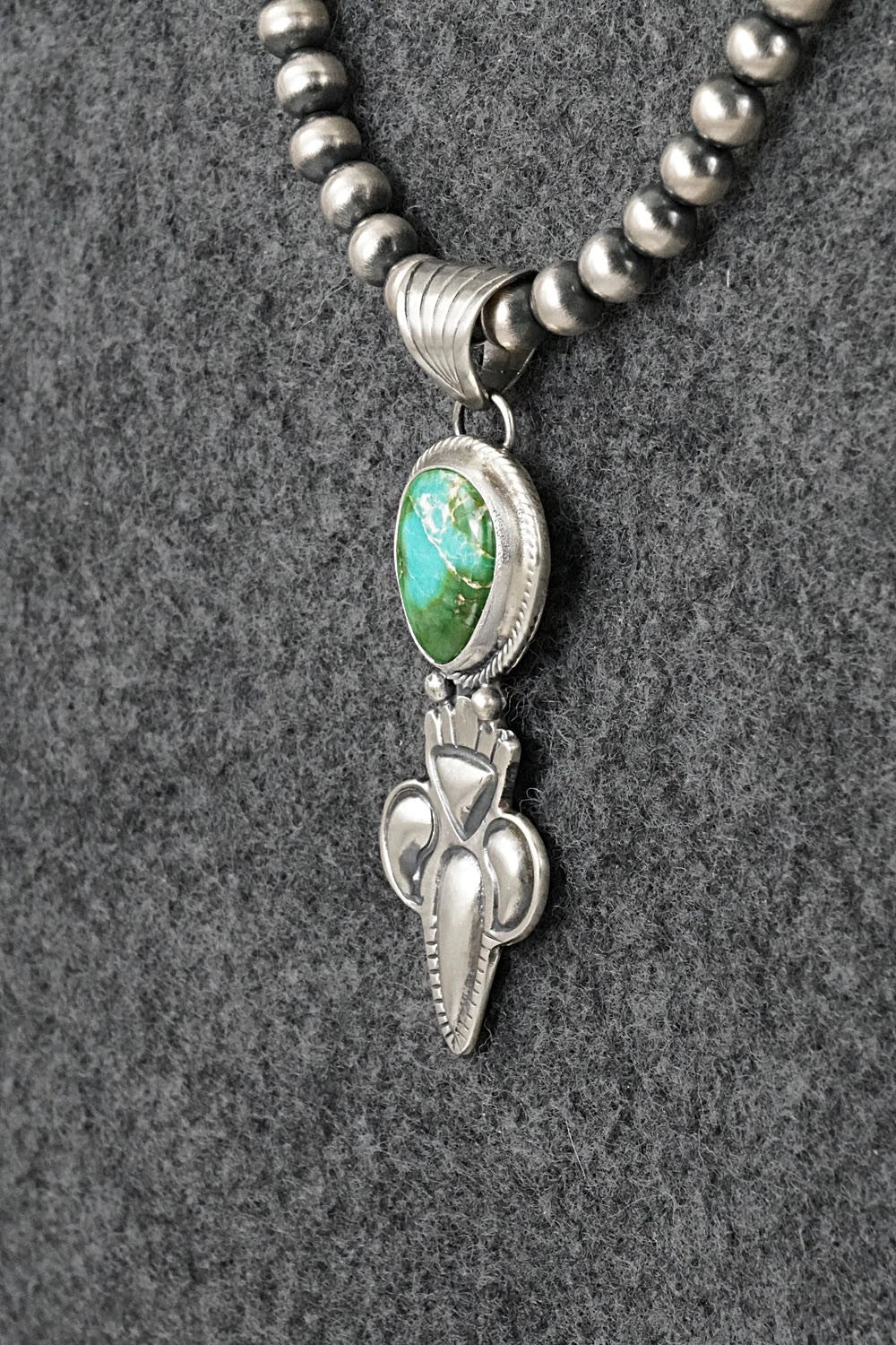 Turquoise & Sterling Silver Necklace - Gary Shorty