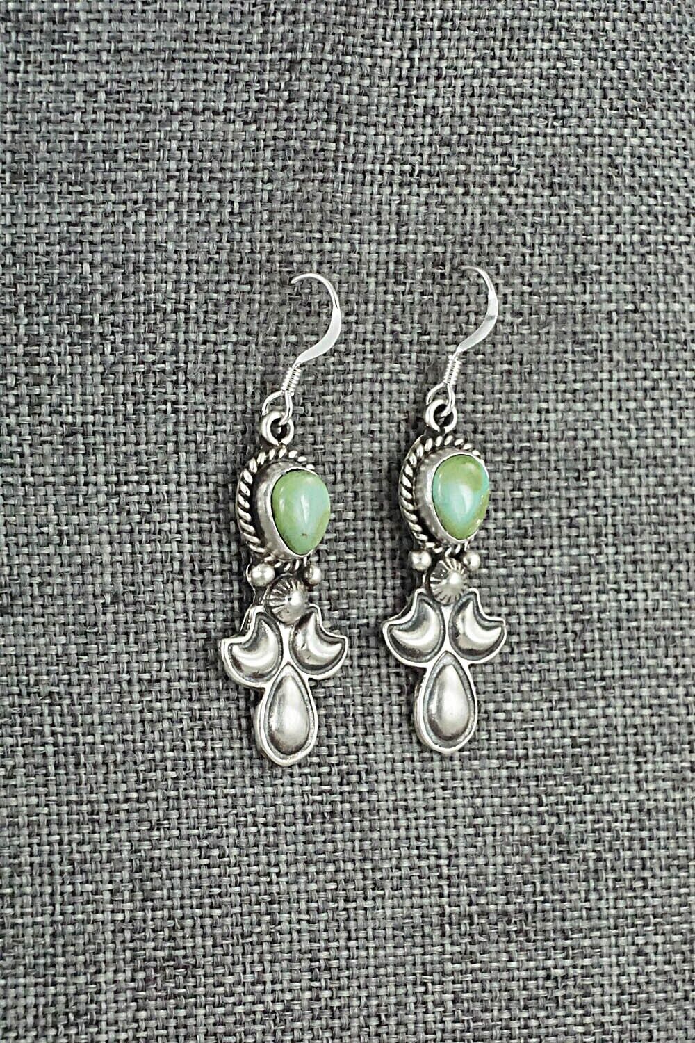 Turquoise & Sterling Silver Earrings - Verley Betone