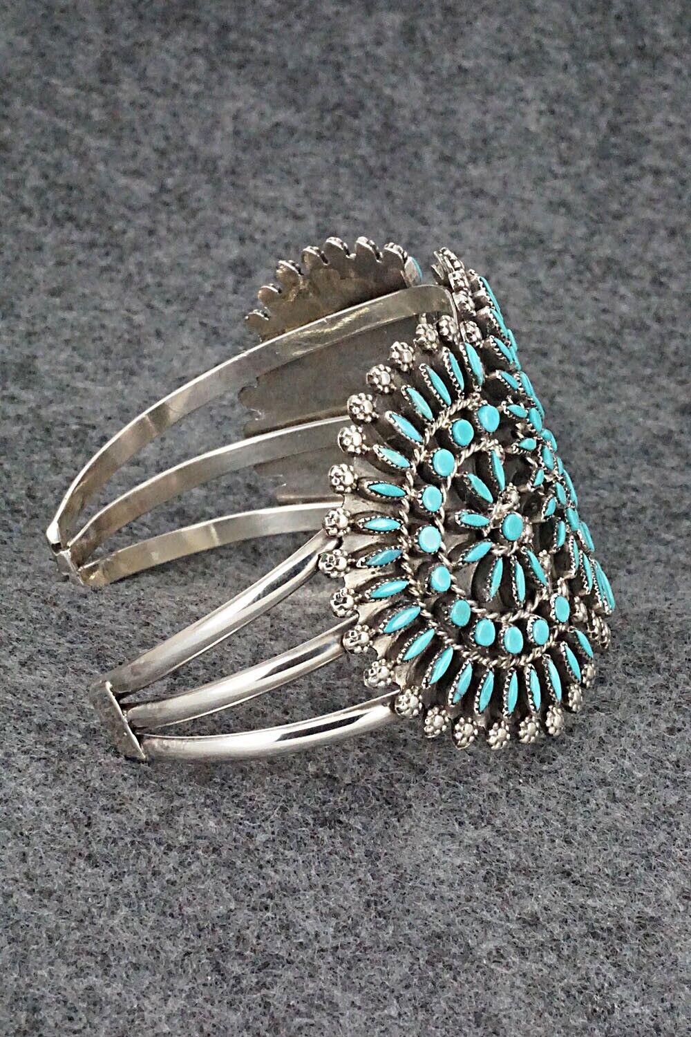 Turquoise & Sterling Silver Bracelet - Merlinda Chavez