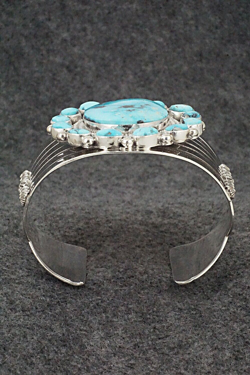 Turquoise and Sterling Silver Bracelet - Tom Lewis