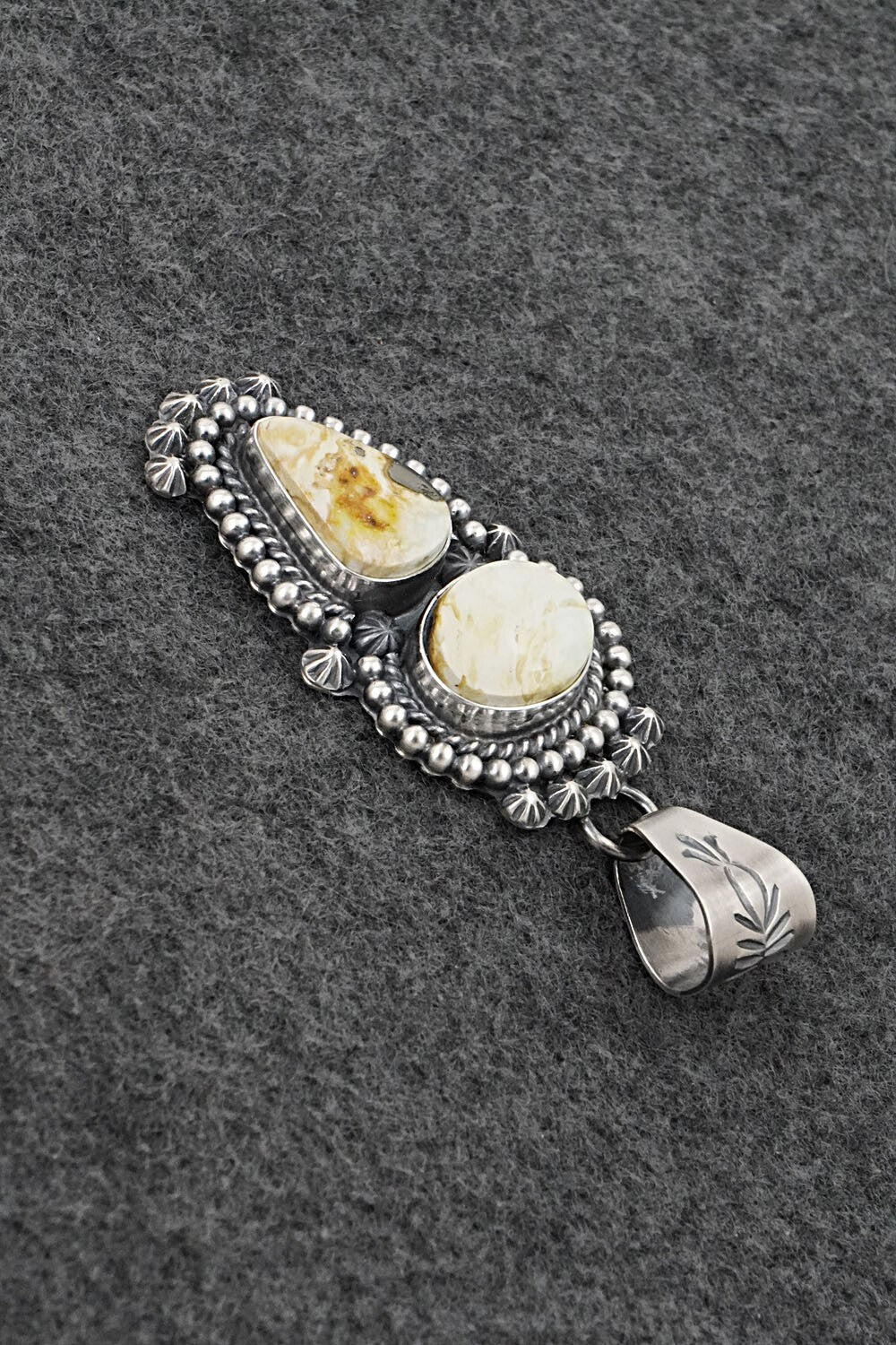 Variscite & Sterling Silver Pendant - Raymond Delgarito