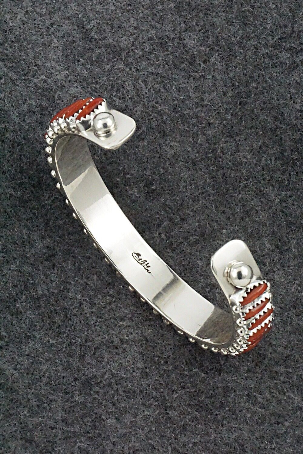 Coral & Sterling Silver Bracelet - Erick Wilson