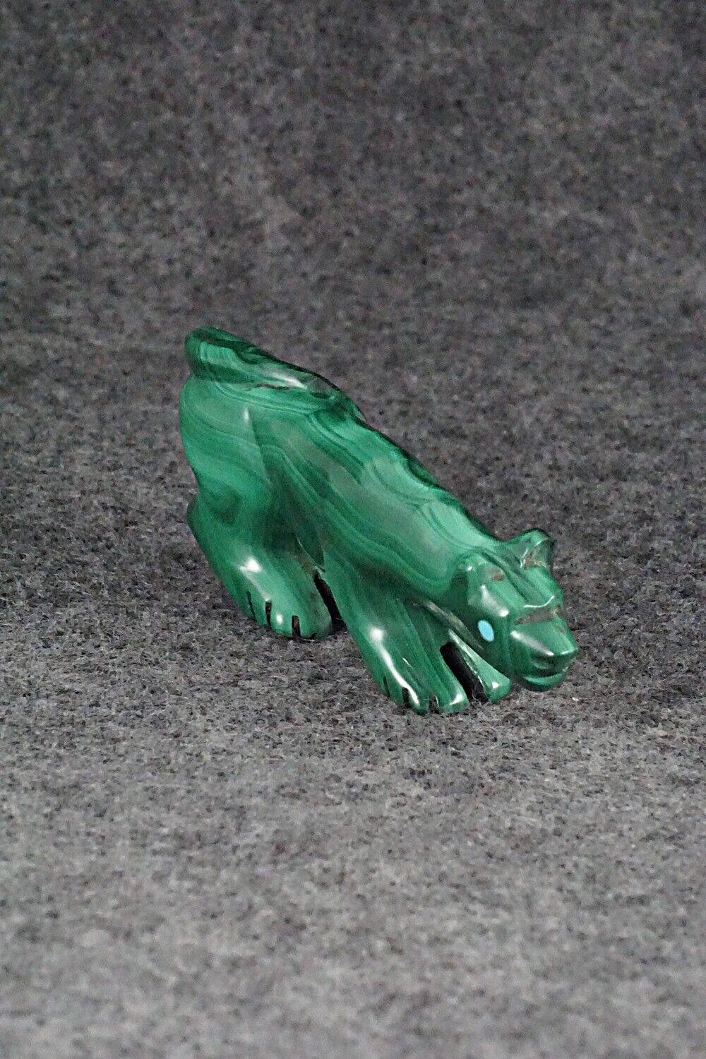 Mountain Lion Zuni Fetish Carving - Andres Quandelacy