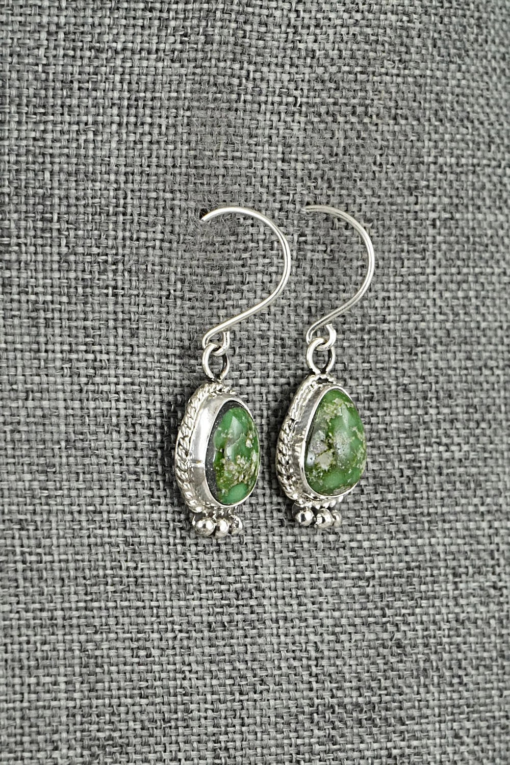 Turquoise & Sterling Silver Earrings - Rosemary Saunders
