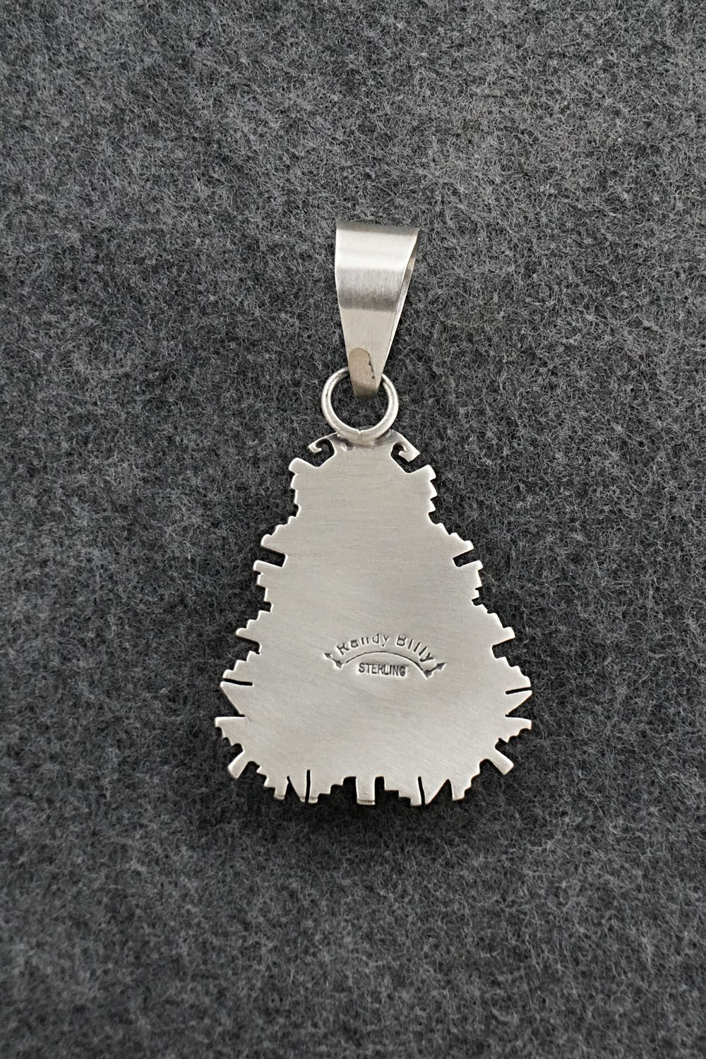 Turquoise & Sterling Silver Pendant - Randy Billy