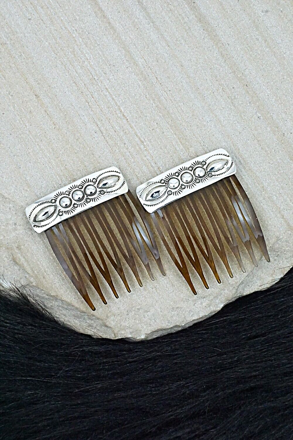 Sterling Silver Hair Combs - Jennie Blackgoat