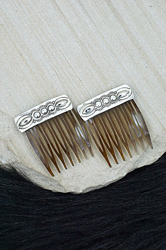 Sterling Silver Hair Combs - Jennie Blackgoat