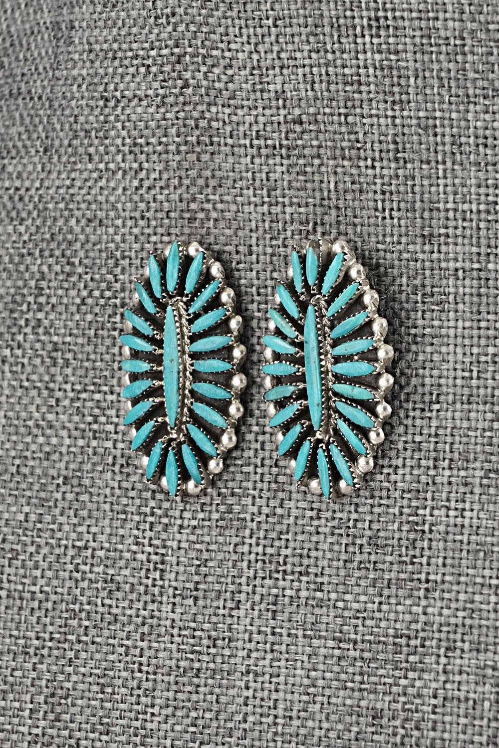 Turquoise & Sterling Silver Earrings - Lorena Peina