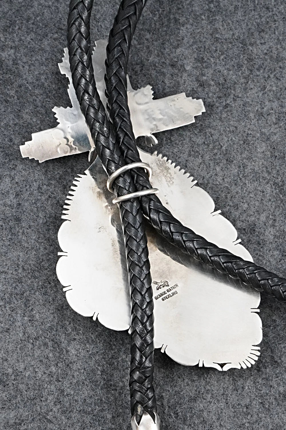 Turquoise & Sterling Silver Vintage Bolo Tie - Bennie Ration