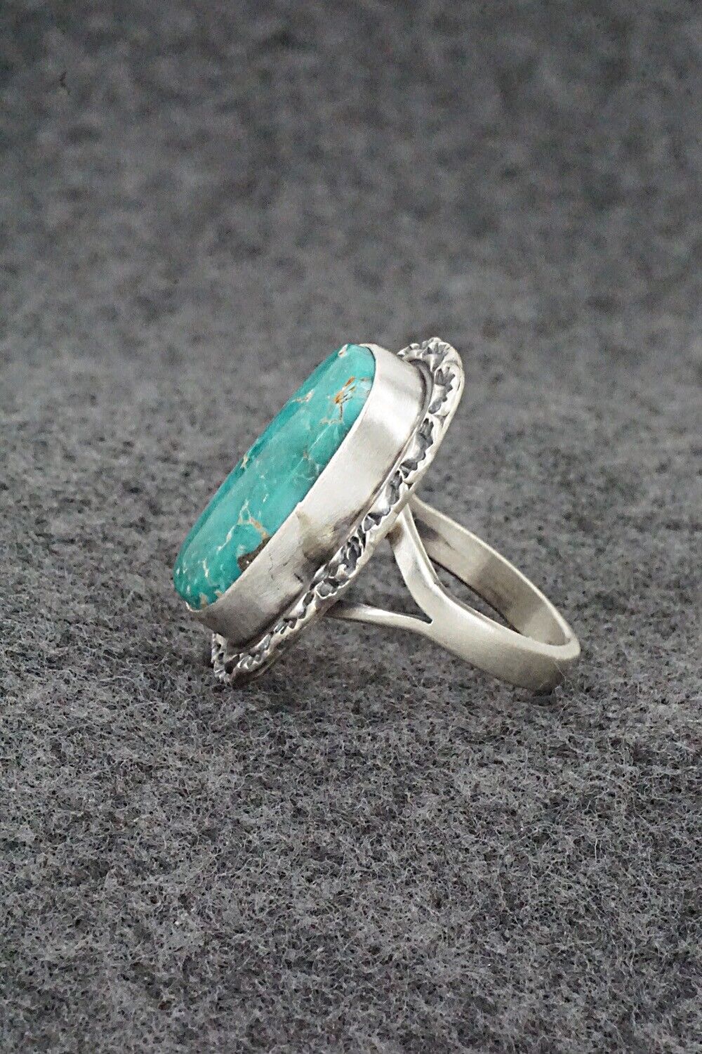 Turquoise & Sterling Silver Ring - Randy Boyd - Size 7.5