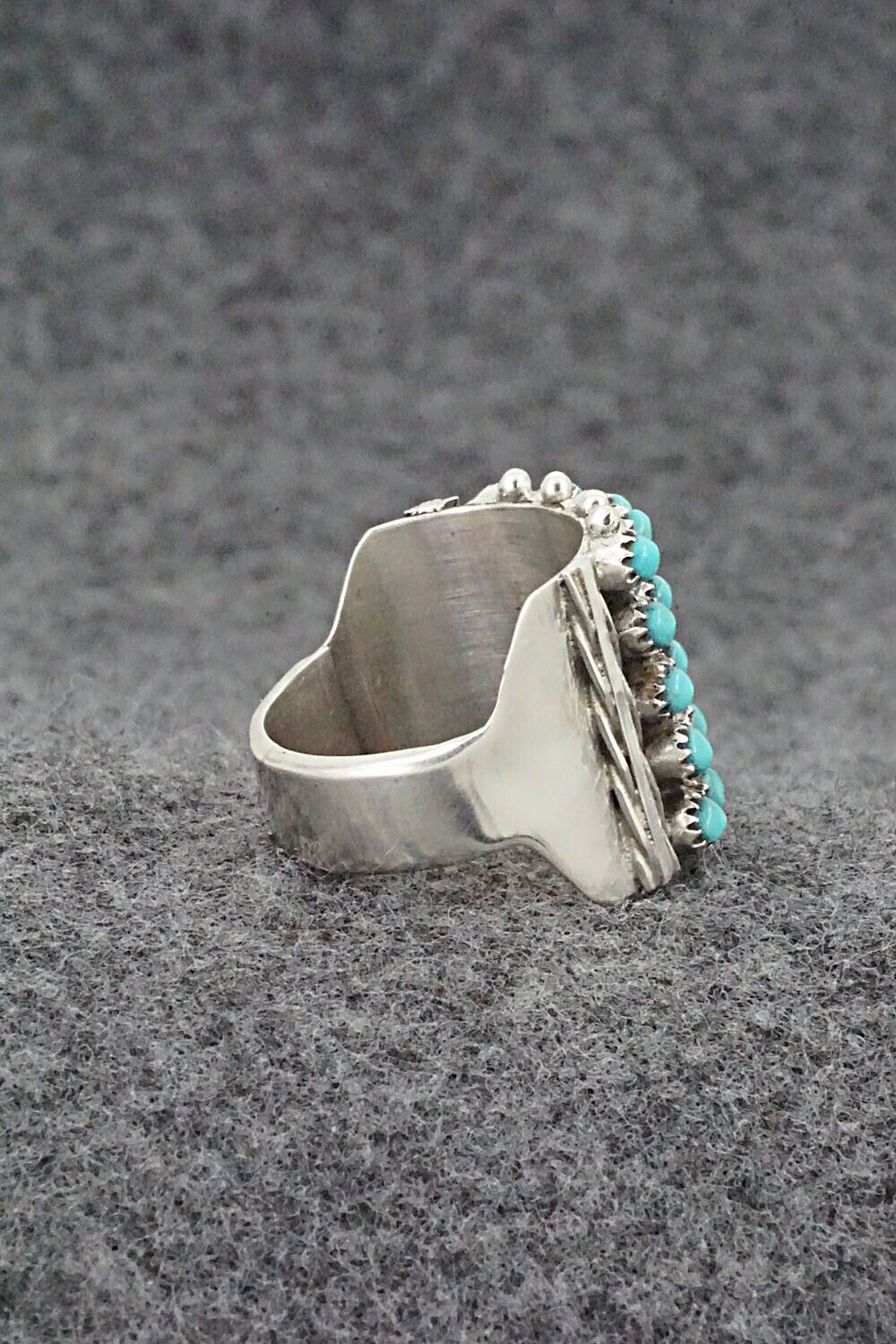 Turquoise & Sterling Silver Ring - Stephen Haloo - Size 7