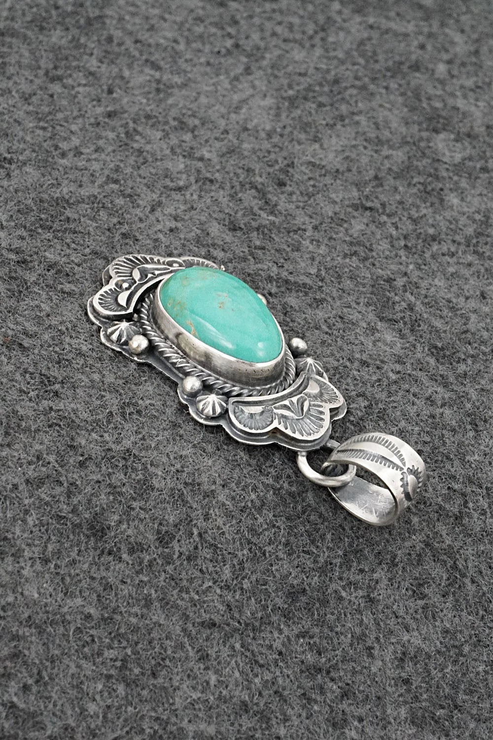 Turquoise & Sterling Silver Pendant - Randy Boyd