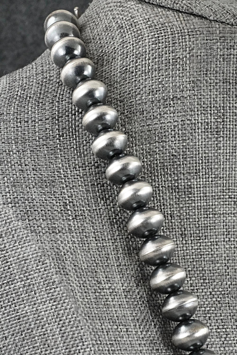 Sterling Silver Navajo Pearl Necklace 20" - Crystal Haley