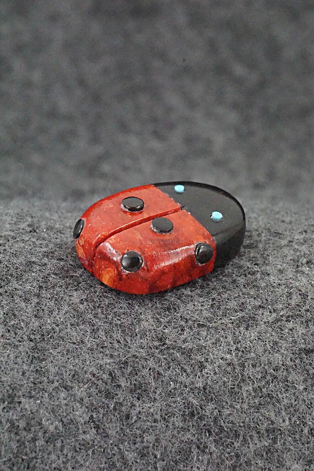 Ladybug Zuni Fetish Carving - Reynold Lunasee