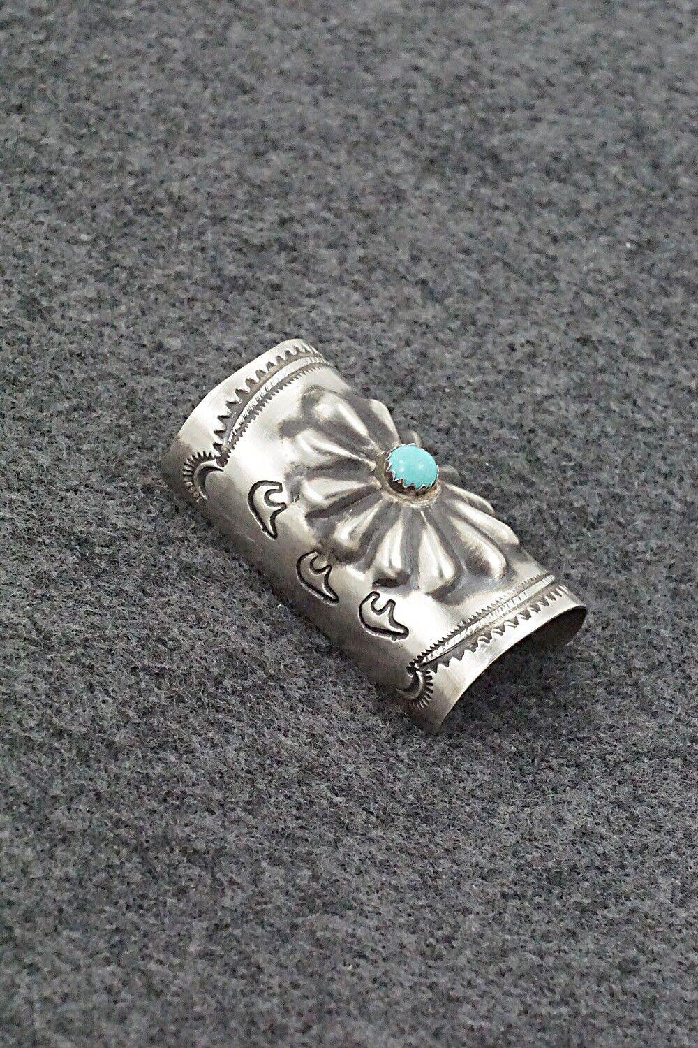 Turquoise & Sterling Silver Hair Pin - Arlene Soce