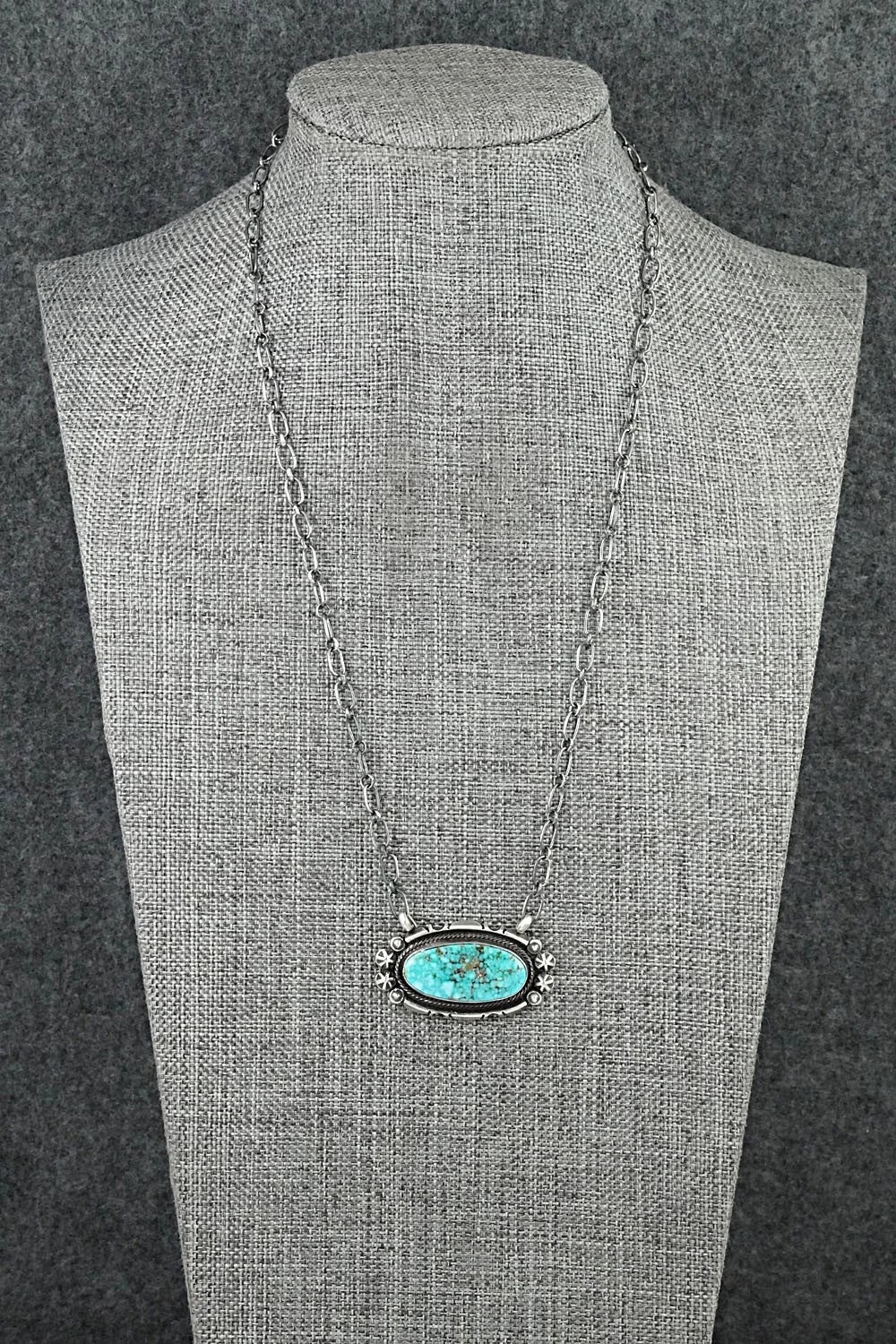 Turquoise & Sterling Silver Necklace - Marita Benally