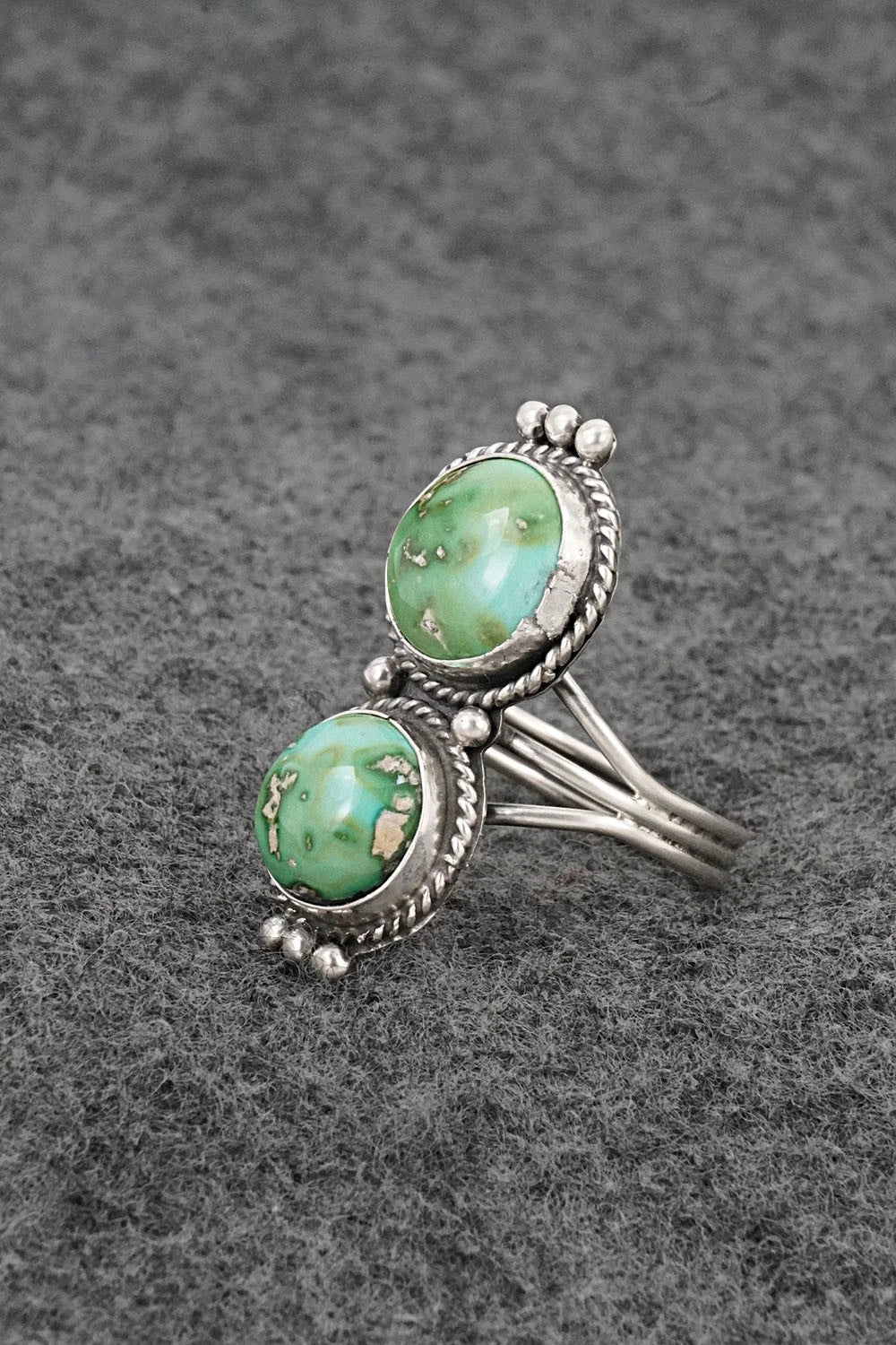 Turquoise & Sterling Silver Ring - Rena Begay - Size 9