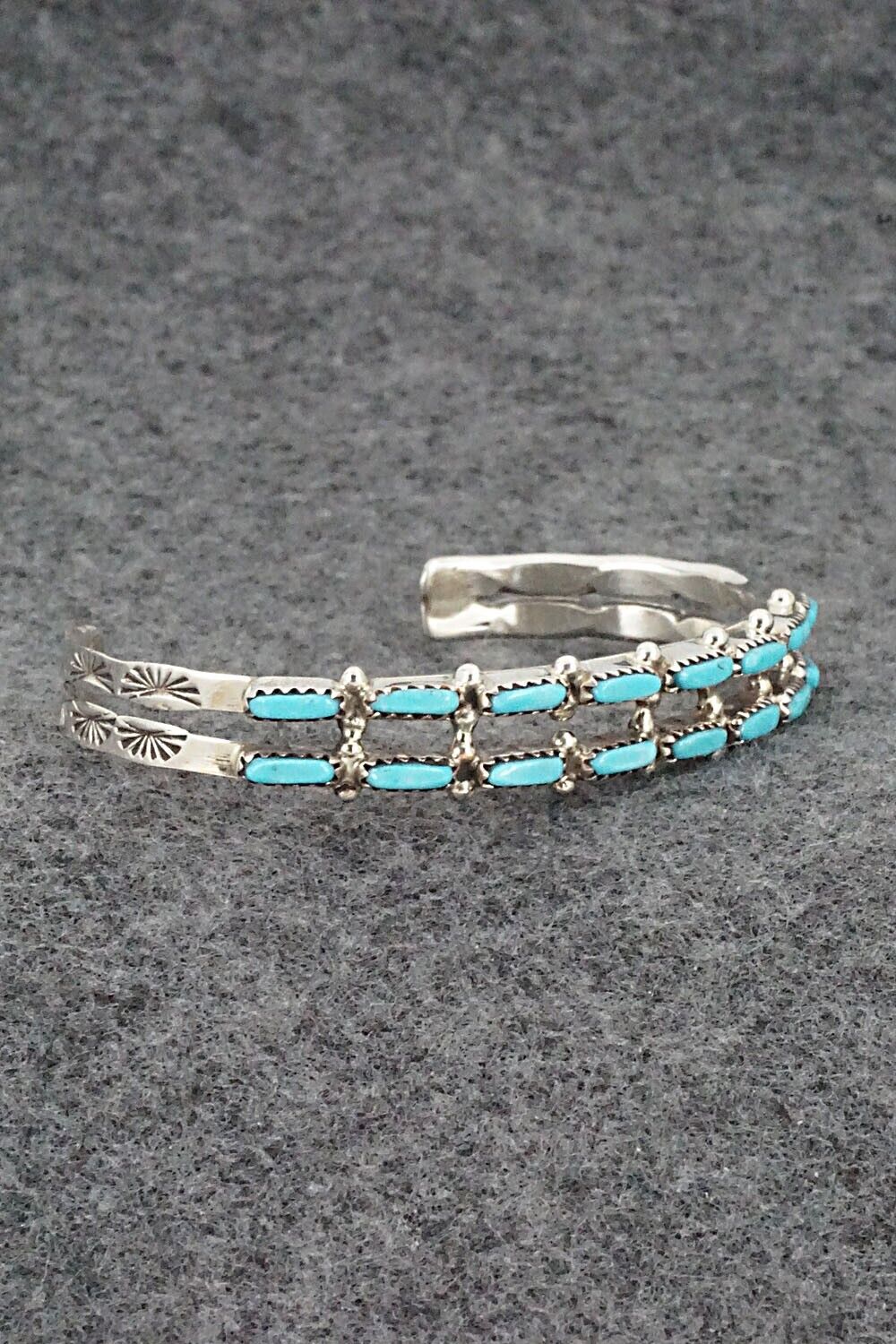 Turquoise & Sterling Silver Bracelet - Murray Hannaweeka