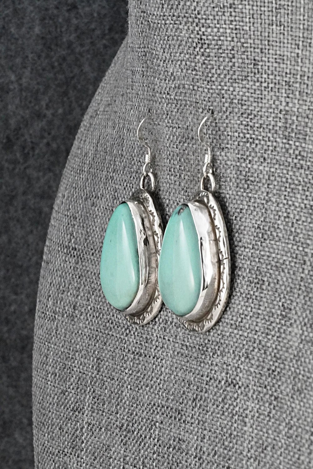 Turquoise & Sterling Silver Earrings - Danny Henio