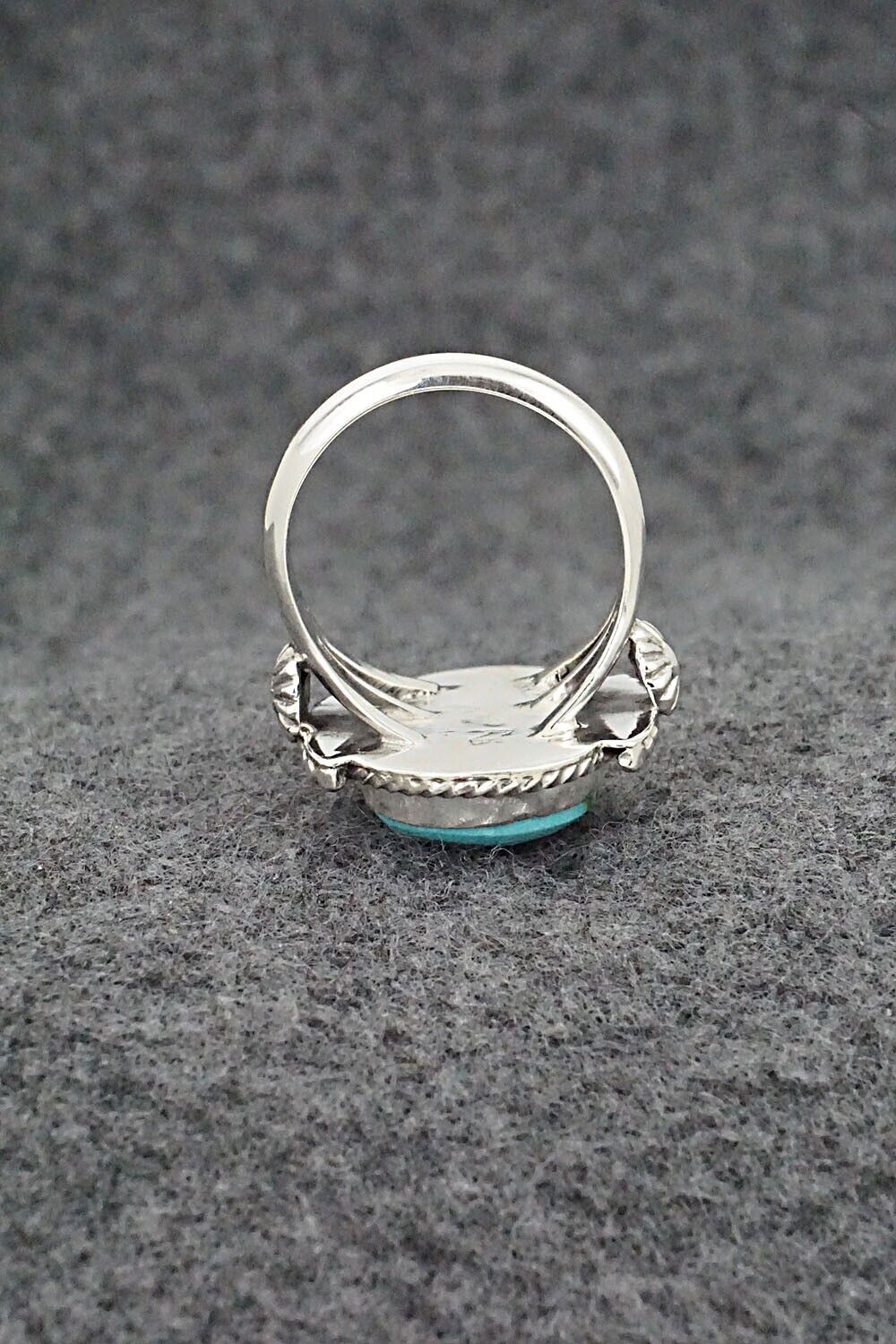 Turquoise & Sterling Silver Ring - Andrew Vandever - Size 7
