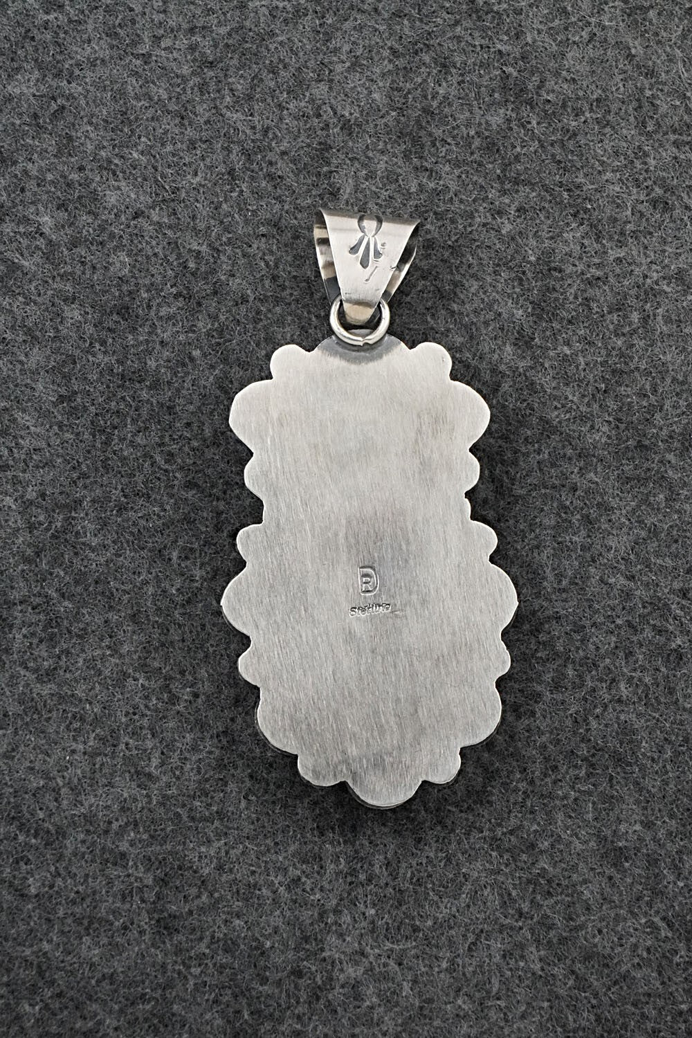 Turquoise & Sterling Silver Pendant - Raymond Delgarito