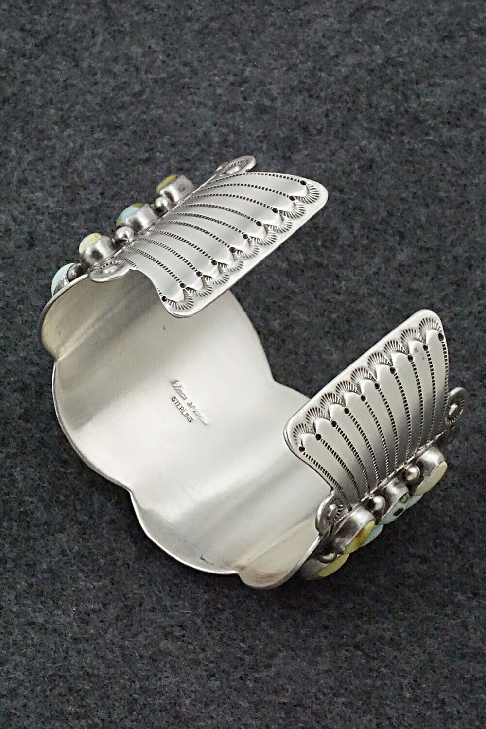 Variscite & Sterling Silver Bracelet - Tom Lewis