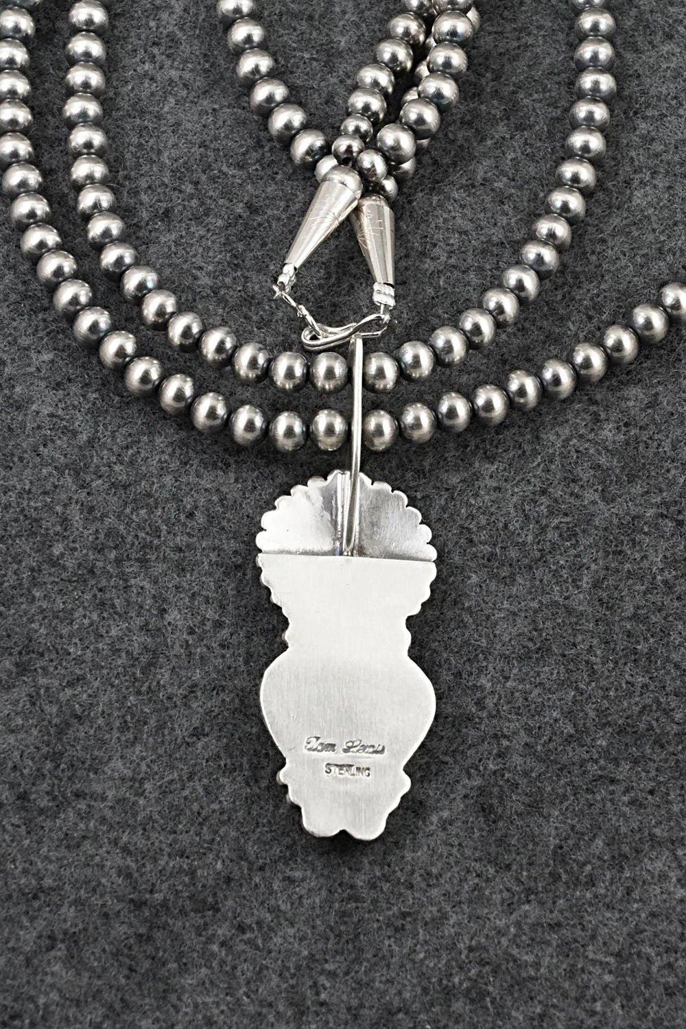 Turquoise & Sterling Silver Necklace - Tom Lewis