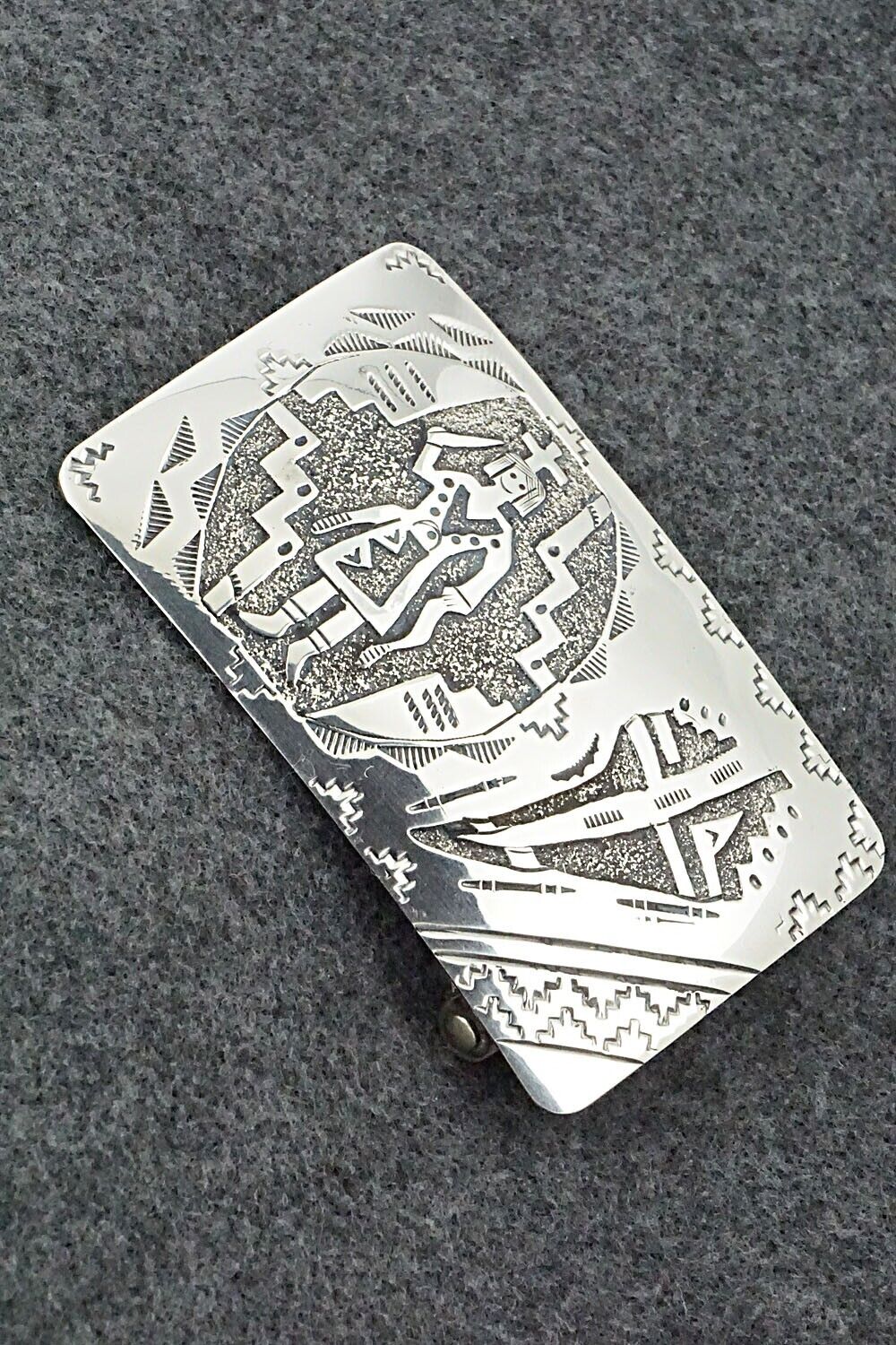 Sterling Silver Belt Buckle - Raymond Begay