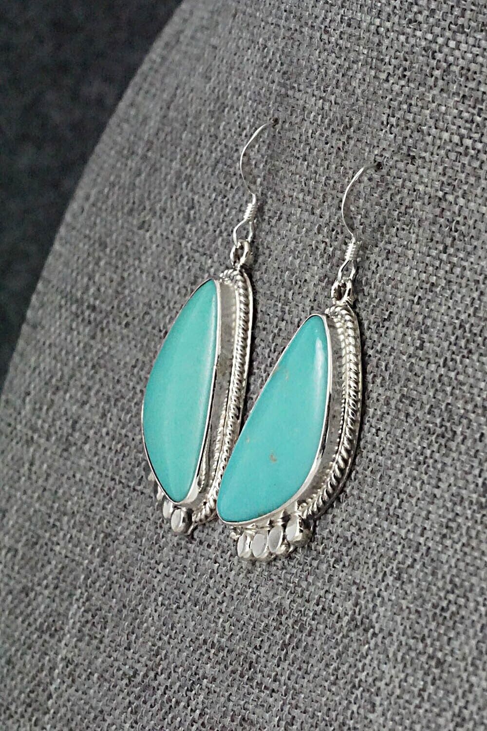 Turquoise & Sterling Silver Earrings - Sharon McCarthy