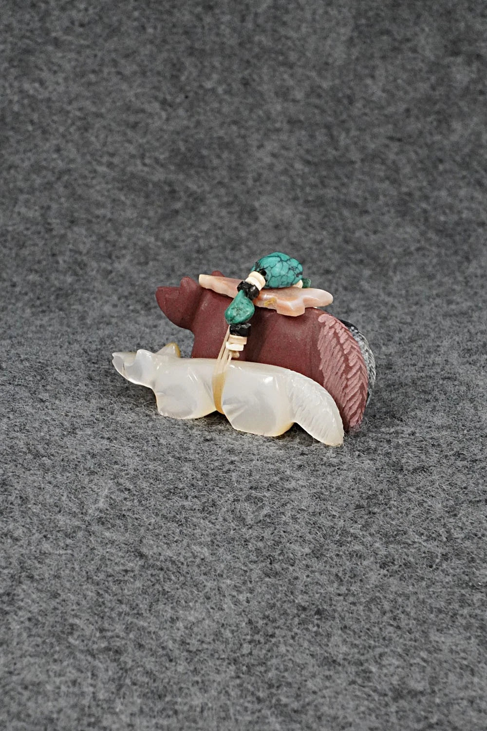 Wolf Zuni Fetish Carving - Daisy Rose Leonard