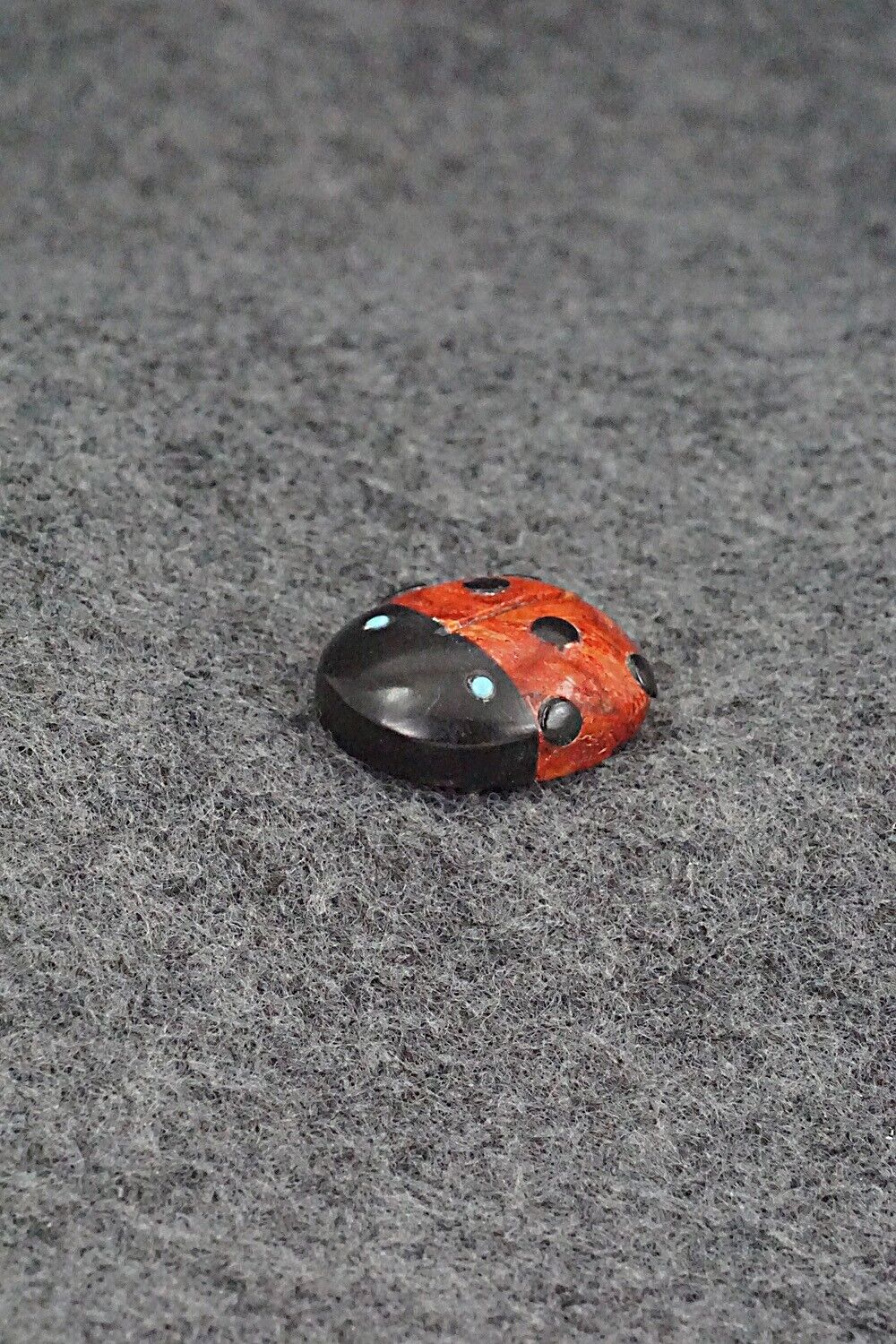 Ladybug Zuni Fetish Carving - Reynold Lunasee