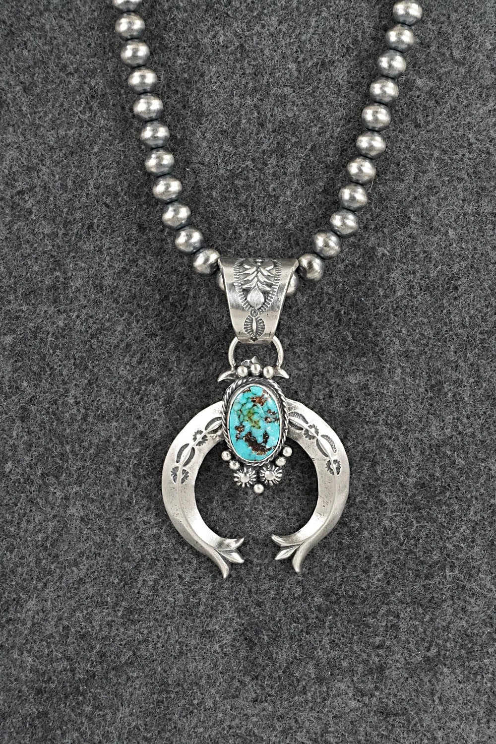 Turquoise & Sterling Silver Necklace - Samuel Yellowhair