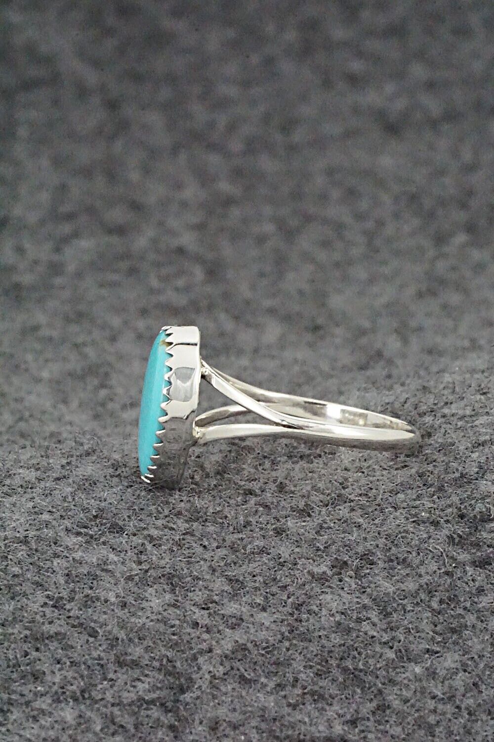 Turquoise & Sterling Silver Ring - Sharon McCarthy - Size 7.5