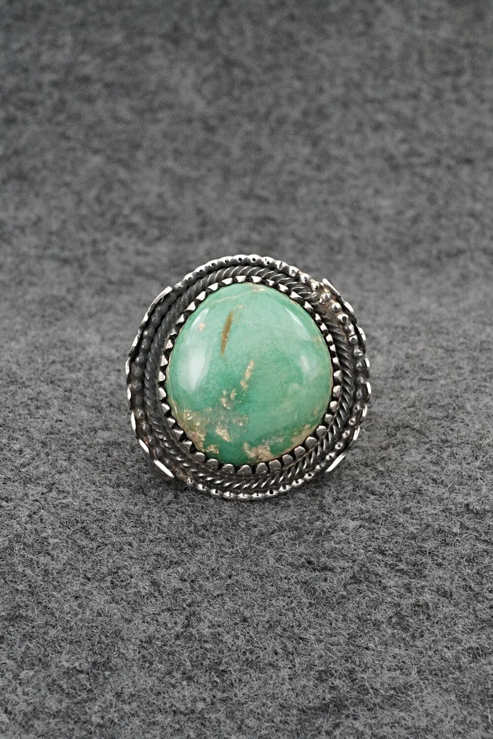 Turquoise & Sterling Silver Ring - Myron Etsitty - Size 11