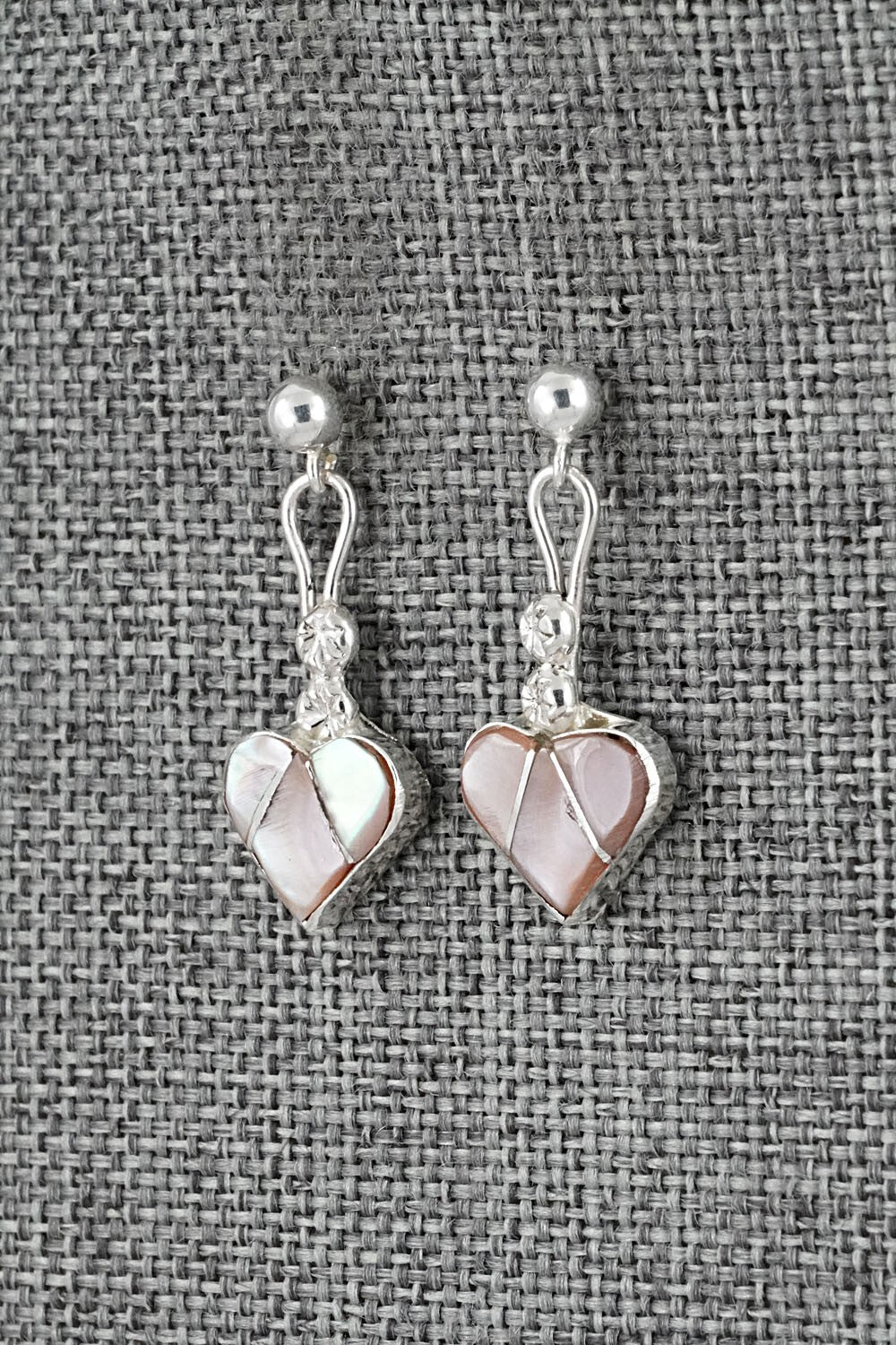 Mother of Pearl Inlay & Sterling Silver Earrings - Ola Eriacho