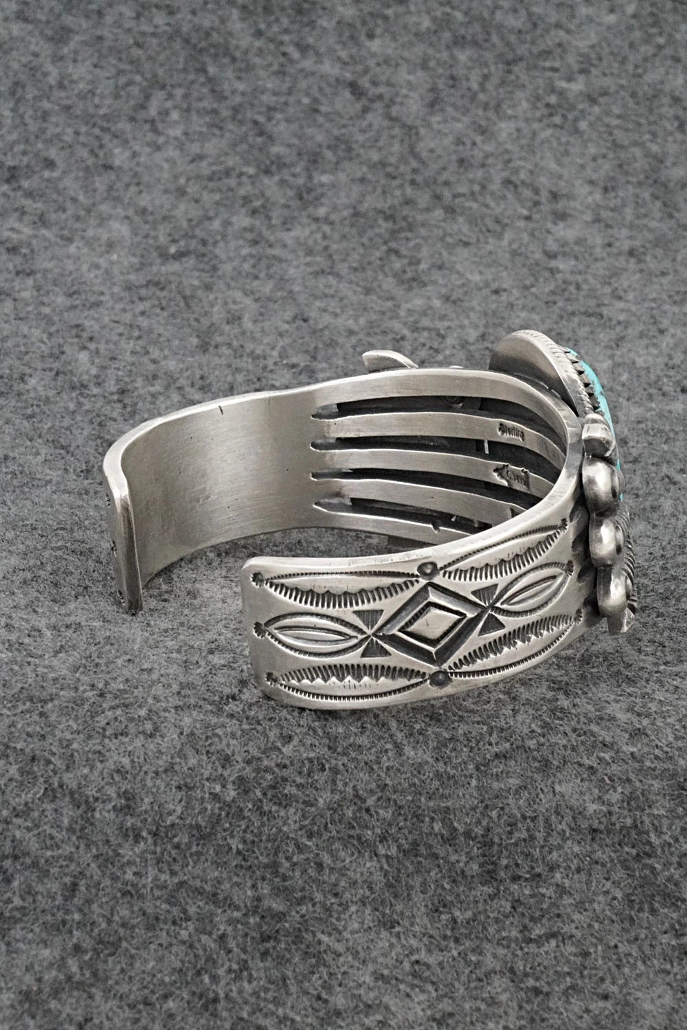Turquoise & Sterling Silver Bracelet - Calvin Martinez